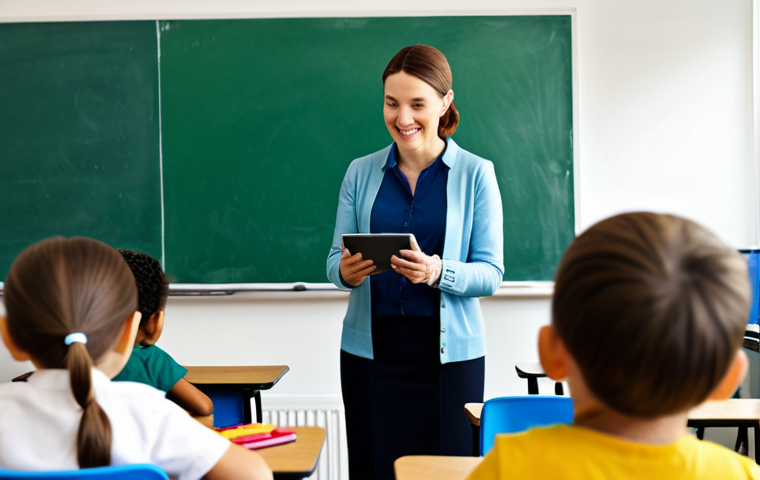 특수교육과 보완대체 의사소통 AAC - ** A professional businesswoman in a modest business suit, sitting at a desk in a modern office, ful...