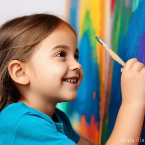특수교육과 장애인 인권 - **Prompt:** A close-up, warm-toned, natural light portrait of a young child (around 7-9 years old) w...