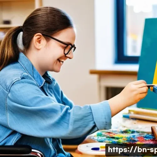 특수교육과 장애 학생 동아리 활동 - **A creative art therapy session:**
    "A vibrant and inclusive art therapy session for diverse chi...